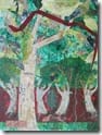 "Forest Dance I" ©2010 Maro Lorimer, 14 x 19 inches, mixed media collage