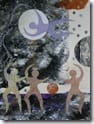 "Moon Dance" ©2010 Maro Lorimer, 14 x 19 inches, mixed media collage