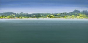 "Northland, New Zealand" 18 x 36, acrylic on canvas