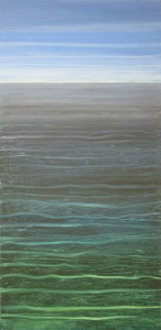 "Rhythm of the Sea" 48 x 24, acrylic on canvas
