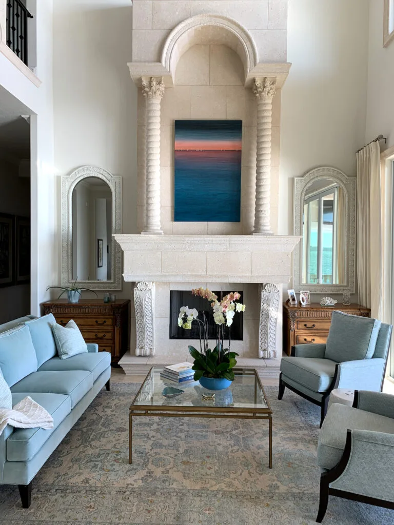 "A Distant Shore" in a private home, Bird Key, Sarasota.
