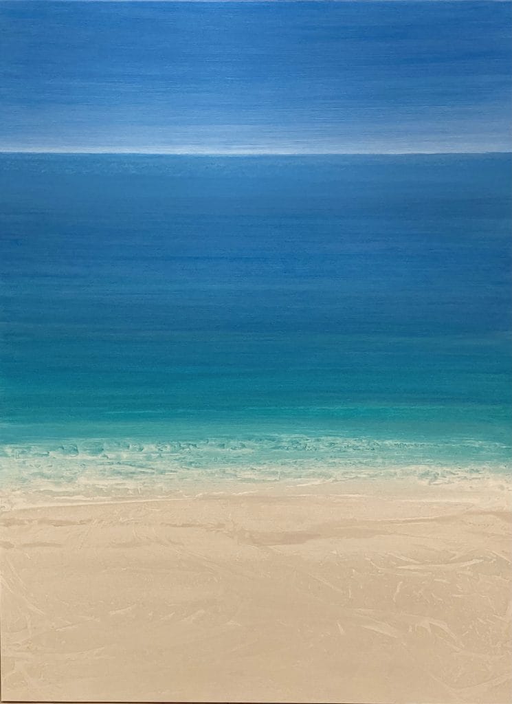 "Morning Seascape" 48x36, acrylic on canvas