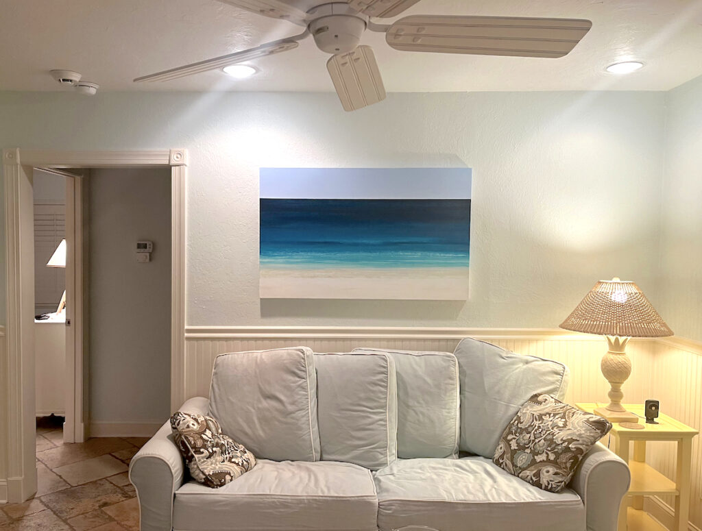 "Water's Edge," from "Three Views of the Gulf," in an Anna Maria Island cottage.